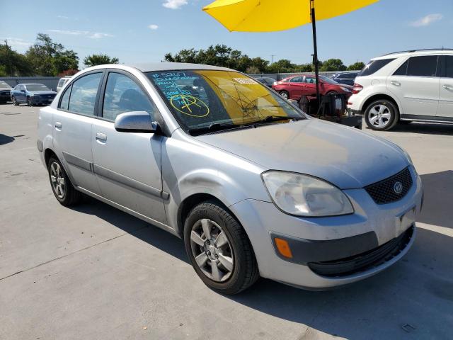 KNADE123976256321 - 2007 KIA RIO BASE SILVER photo 1