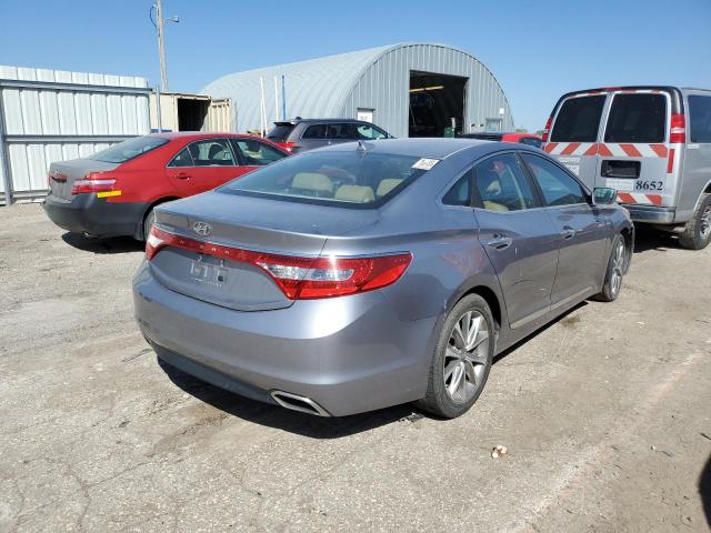 KMHFG4JGXFA454389 - 2015 HYUNDAI AZERA GRAY photo 4