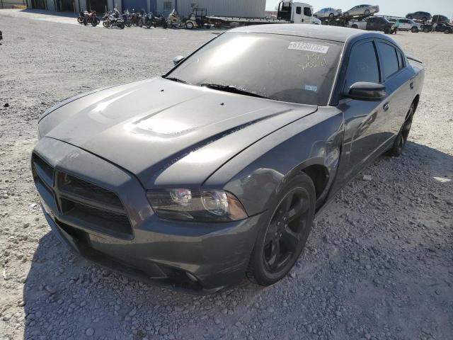 2C3CDXCT2EH326681 - 2014 DODGE CHARGER R/ GRAY photo 2