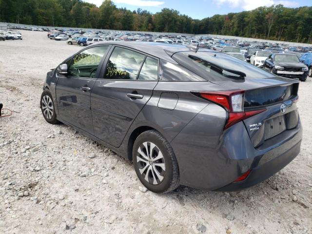 JTDL9MFU3N3032483 - 2022 TOYOTA PRIUS LE GRAY photo 3