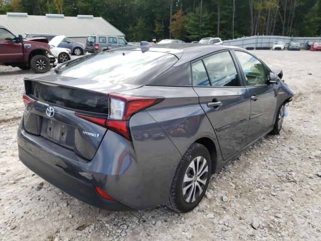 JTDL9MFU3N3032483 - 2022 TOYOTA PRIUS LE GRAY photo 4