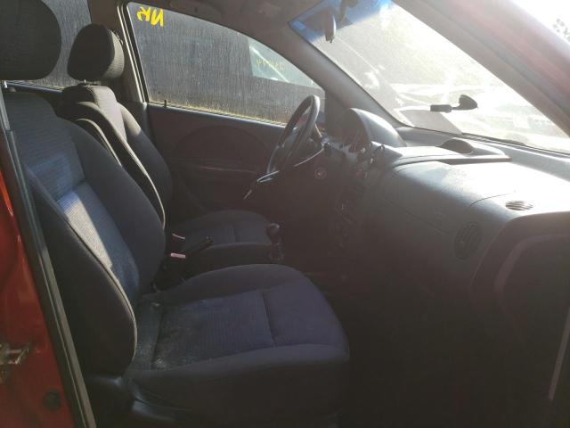 KL1TD66687B695186 - 2007 CHEVROLET AVEO BASE BURGUNDY photo 5
