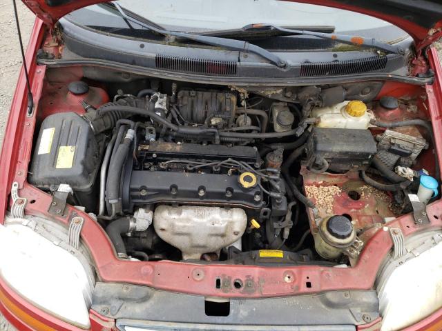 KL1TD66687B695186 - 2007 CHEVROLET AVEO BASE BURGUNDY photo 7