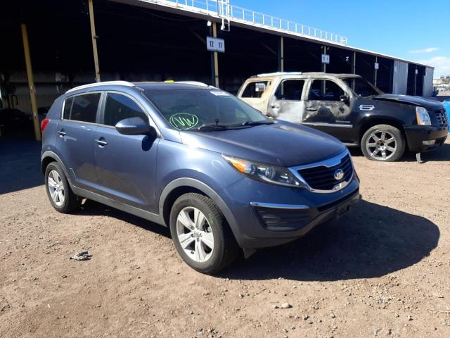 KNDPB3A29D7390927 - 2013 KIA SPORTAGE B BLUE photo 1