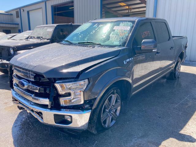 1FTEW1CF6HKE10568 - 2017 FORD F150 SUPER GRAY photo 2