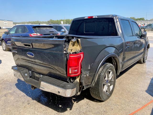 1FTEW1CF6HKE10568 - 2017 FORD F150 SUPER GRAY photo 4
