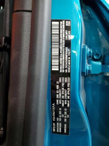 ZACNJDAB8MPN30420 - 2021 JEEP RENEGADE S TURQUOISE photo 10