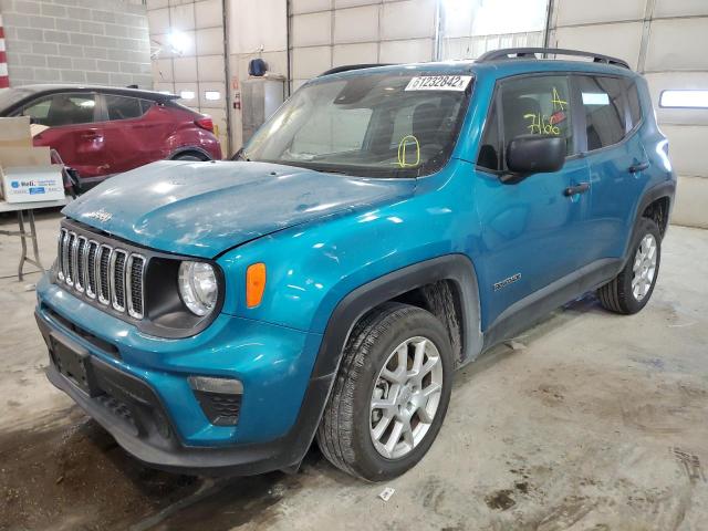 ZACNJDAB8MPN30420 - 2021 JEEP RENEGADE S Turkuaz foto 2