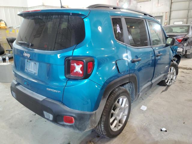 ZACNJDAB8MPN30420 - 2021 JEEP RENEGADE S Turkuaz foto 4