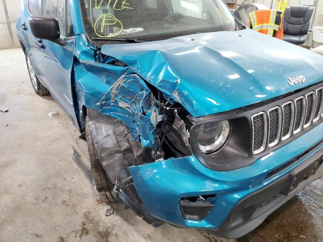 ZACNJDAB8MPN30420 - 2021 JEEP RENEGADE S Turkuaz foto 9