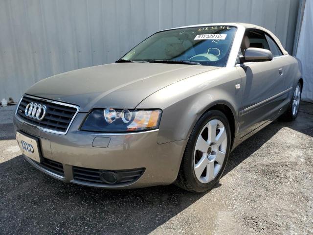 WAUDT48H96K005024 - 2006 AUDI A4 QUATTRO GRAY photo 2