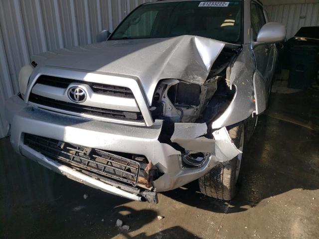 JTEBT17R360062684 - 2006 TOYOTA 4RUNNER LI SILVER photo 9