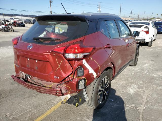 3N1CP5DV5LL505084 - 2020 NISSAN KICKS SR RED photo 4