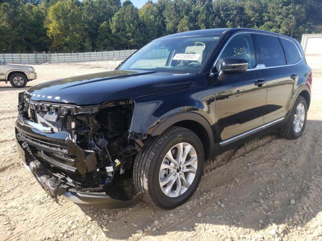 5XYP2DHC7NG300005 - 2022 KIA TELLURIDE BLACK photo 2