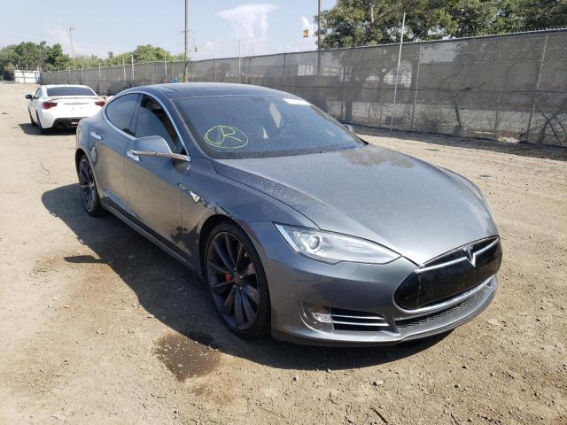 5YJSA1DP2DFP11709 - 2013 TESLA MODEL S Մոխրագույն լուսանկար 1