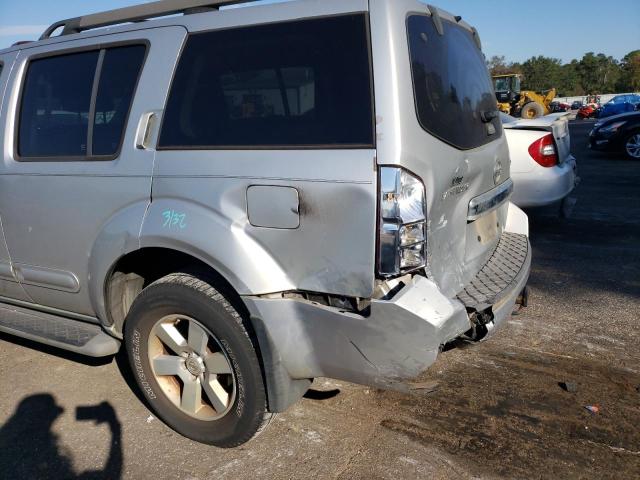 5N1AR18U88C654614 - 2008 NISSAN PATHFINDER SILVER photo 9