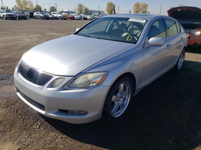 JTHBC96S175009962 - 2007 LEXUS GS 450H SILVER photo 2