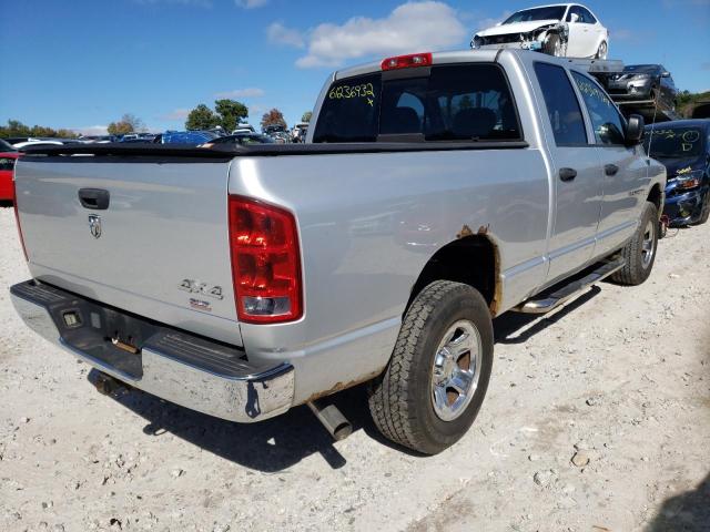 1D7HU18N05S186072 - 2005 DODGE RAM 1500 S SILVER photo 4