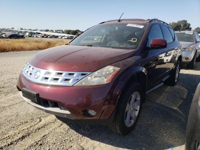 JN8AZ08T85W321186 - 2005 NISSAN MURANO BURGUNDY photo 2