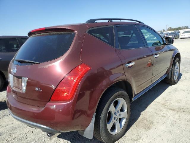 JN8AZ08T85W321186 - 2005 NISSAN MURANO BURGUNDY photo 4