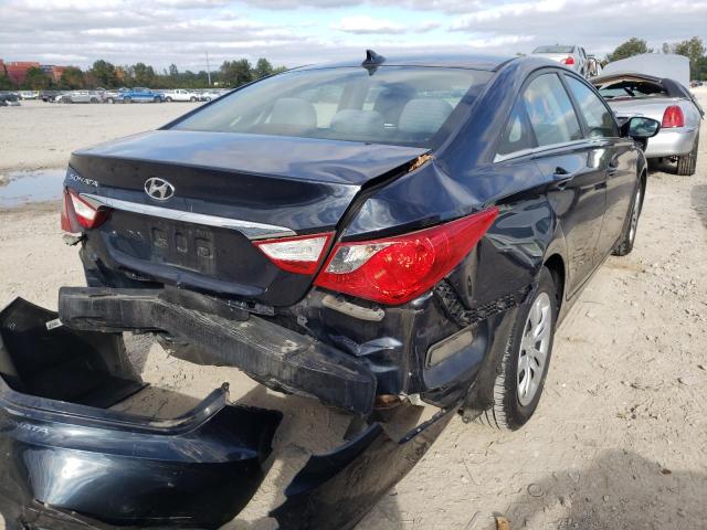 5NPEB4AC2CH495793 - 2012 HYUNDAI SONATA GLS BLUE photo 4