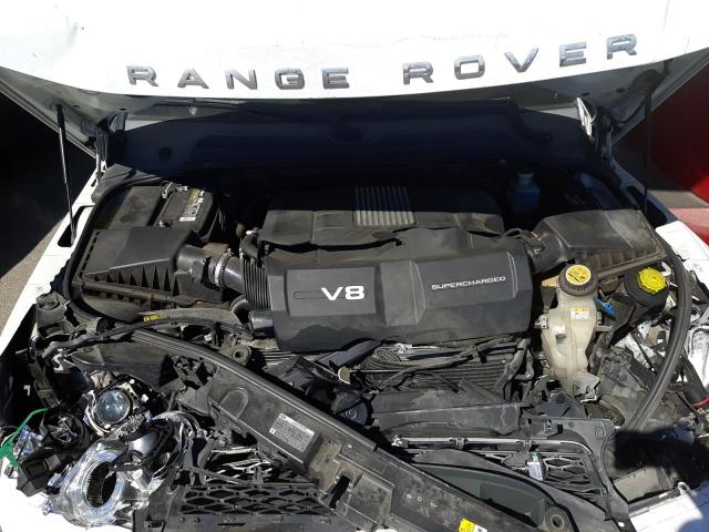 SALSH2E42BA703730 - 2011 LAND ROVER RANGE ROVE WHITE photo 7