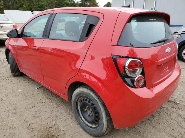 1G1JA6SH1D4156398 - 2013 CHEVROLET SONIC LS RED photo 3