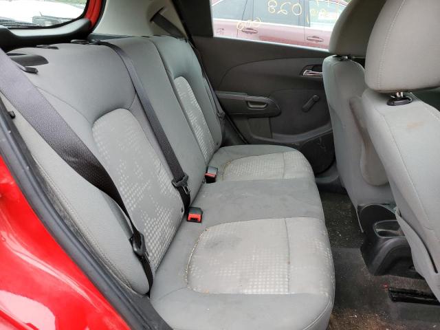 1G1JA6SH1D4156398 - 2013 CHEVROLET SONIC LS RED photo 6