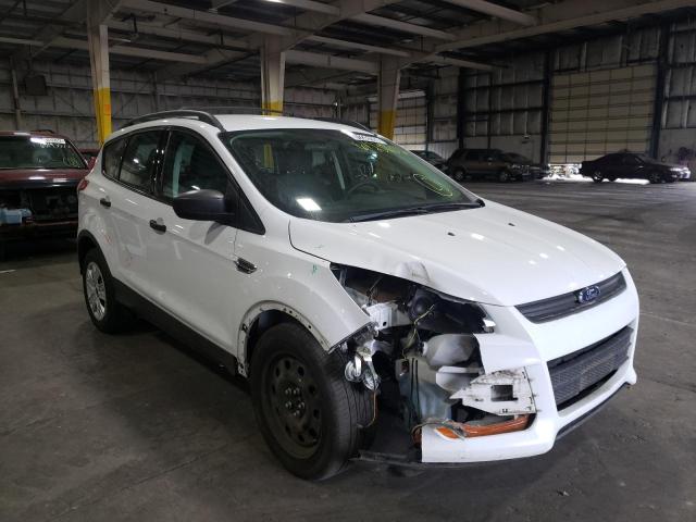1FMCU0F70EUD25376 - 2014 FORD ESCAPE S WHITE photo 1