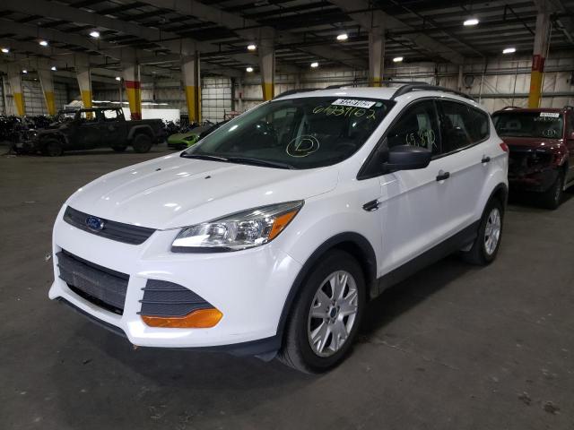 1FMCU0F70EUD25376 - 2014 FORD ESCAPE S WHITE photo 2