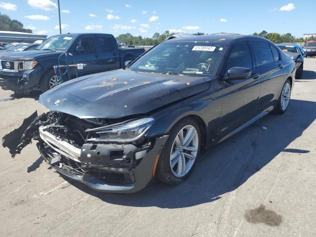 WBA7F0C52GGL99562 - 2016 BMW 750 I GRAY photo 2