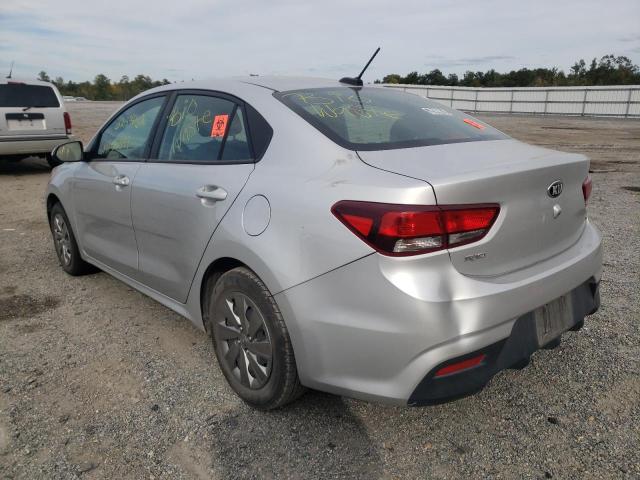 3KPA24AB1KE229612 - 2019 KIA RIO S SILVER photo 3