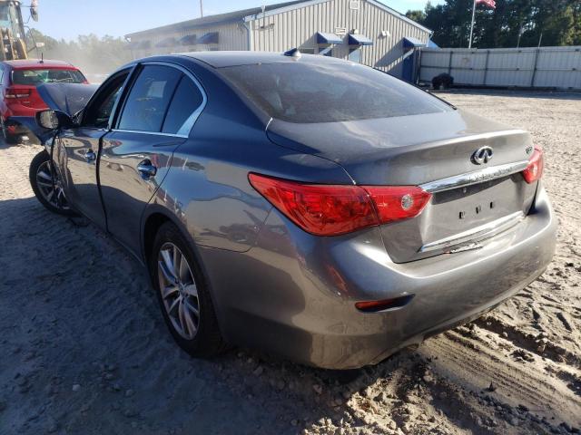 JN1EV7AP1GM300423 - 2016 INFINITI Q50 PREMIU GRAY photo 3