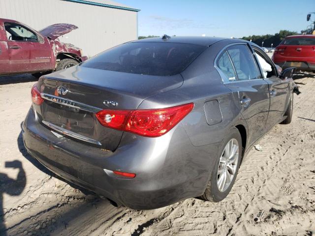 JN1EV7AP1GM300423 - 2016 INFINITI Q50 PREMIU GRAY photo 4