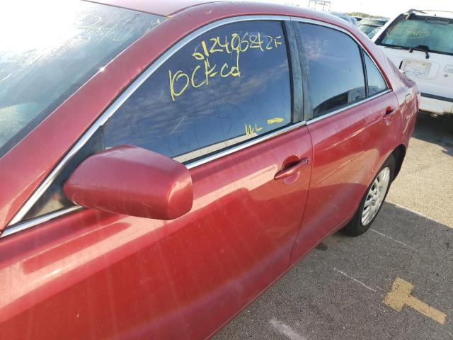 4T1BE46K57U113306 - 2007 TOYOTA CAMRY LE A Қызыл фото 9