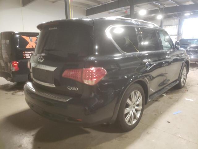 JN8AZ2NC5E9352152 - 2014 INFINITI QX80 BLACK photo 4