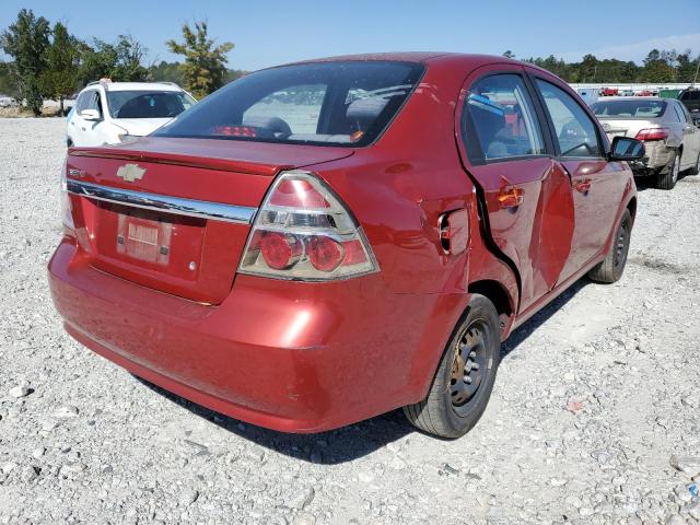 KL1TD5DE5BB238820 - 2011 CHEVROLET AVEO LS 红色 照片 4
