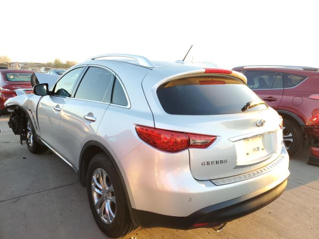 JN8CS1MU5FM381375 - 2015 INFINITI QX70 SILVER photo 3