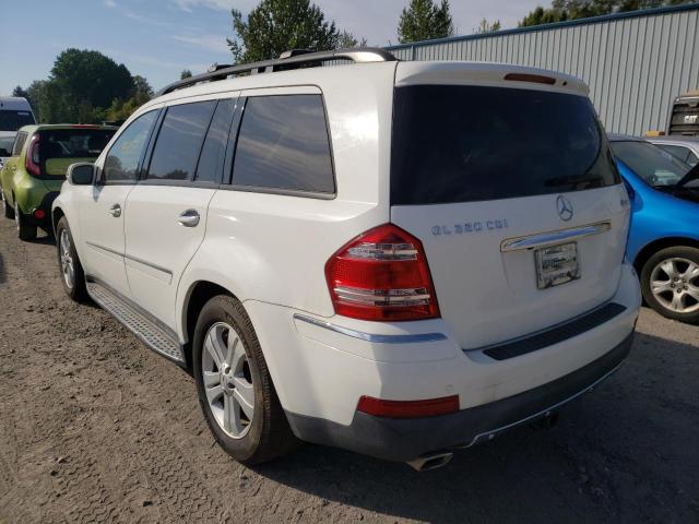 4JGBF22E67A284522 - 2007 MERCEDES-BENZ GL 320 CDI WHITE photo 3