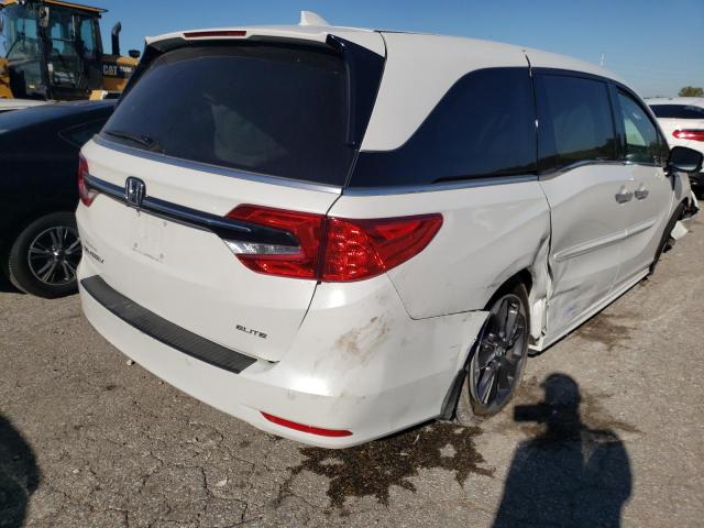 5FNRL6H97NB059785 - 2022 HONDA ODYSSEY EL WHITE photo 4