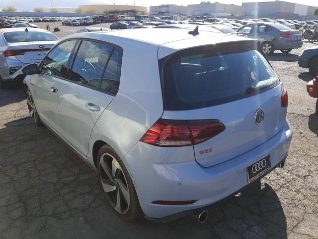 3VW6T7AU3KM036810 - 2019 VOLKSWAGEN GTI S WHITE photo 3