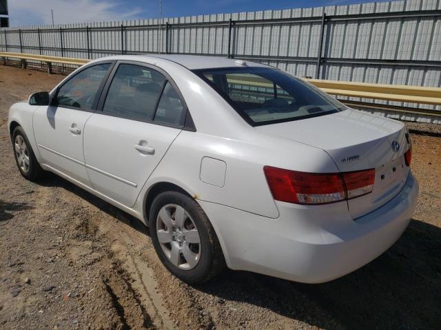 5NPET46C37H264624 - 2007 HYUNDAI SONATA GLS WHITE photo 3