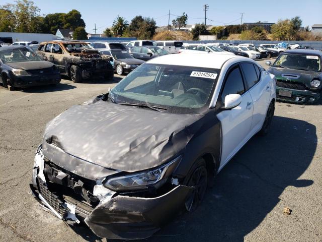 3N1AB8CV5LY258466 - 2020 NISSAN SENTRA SV TWO TONE photo 2