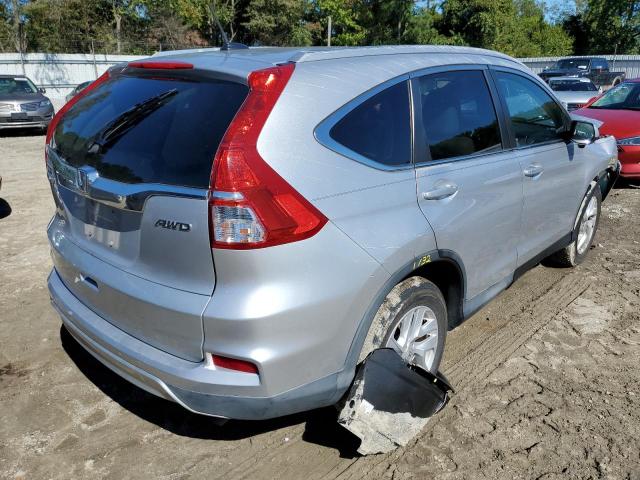 2HKRM4H74FH654838 - 2015 HONDA CR-V EXL SILVER photo 4