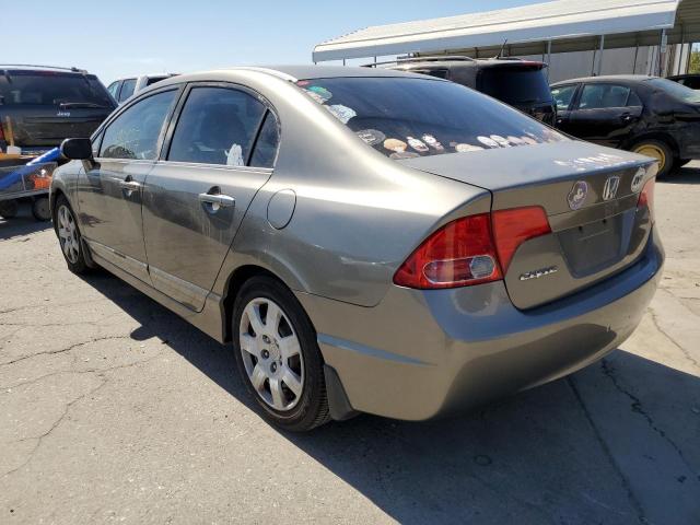 2HGFA16508H345196 - 2008 HONDA CIVIC LX GRAY photo 3