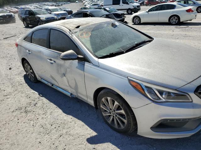 5NPE34AF9FH111374 - 2015 HYUNDAI SONATA SPO SILVER photo 9