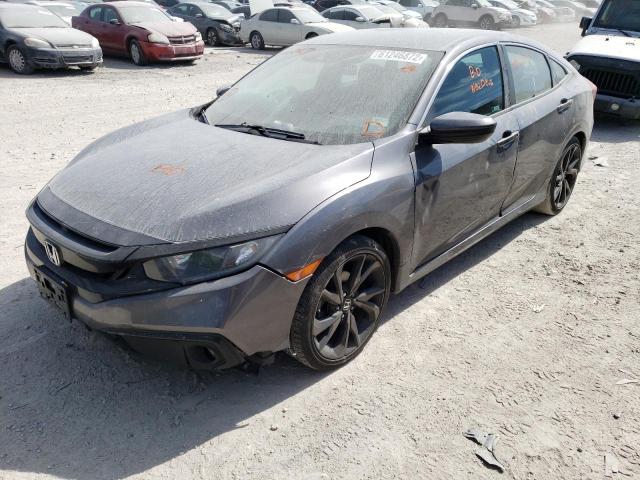 19XFC2E89KE014727 - 2019 HONDA CIVIC SPOR CHARCOAL photo 2