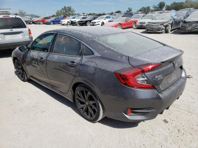 19XFC2E89KE014727 - 2019 HONDA CIVIC SPOR CHARCOAL photo 3