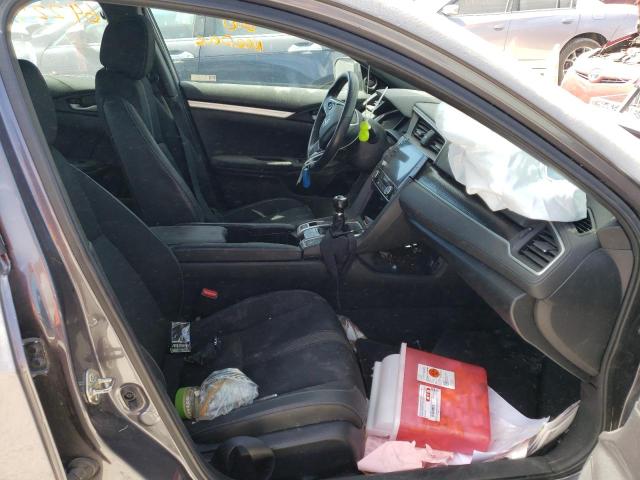 19XFC2E89KE014727 - 2019 HONDA CIVIC SPOR CHARCOAL photo 5