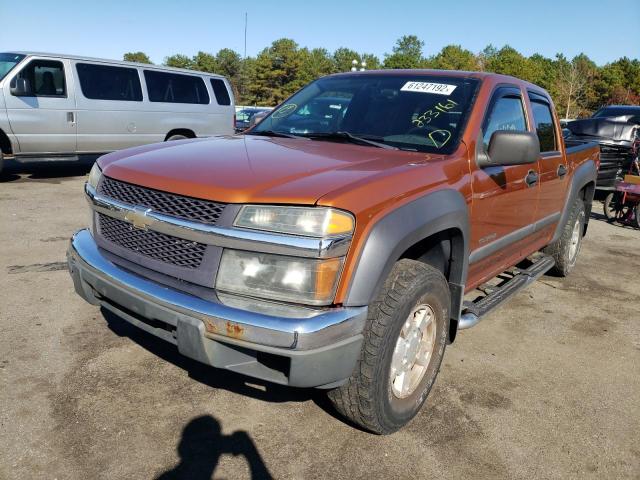 1GCDT136268233161 - 2006 CHEVROLET COLORADO ORANGE photo 2